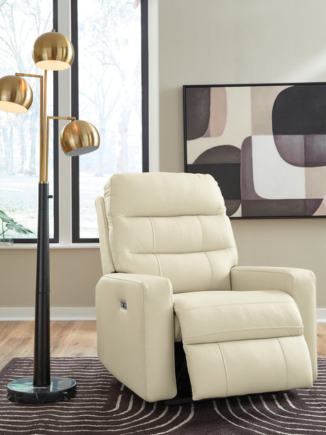 Pennacle Pier Canvas Power Recliner from Ashley - Luna Furniture