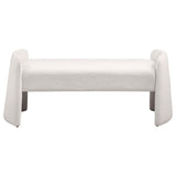 Peoria Ivory Velvet Upholstered Accent Bench from Coaster - Luna Furniture