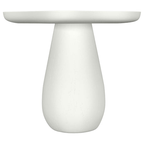Perth Off White 17-inch Cloud Shaped Top Side Table from Coaster - Luna Furniture