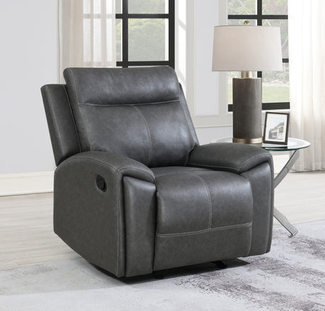 Gaston Gray Manual Glider Recliner from Steve Silver - Luna Furniture