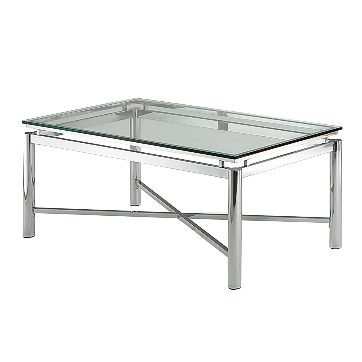 Nova Gray Glass Top Coffee Table from Steve Silver - Luna Furniture