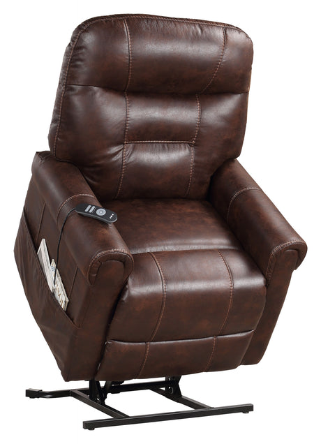 Ottawa Walnut Power Lift Chair with Heat and Massage from Steve Silver - Luna Furniture