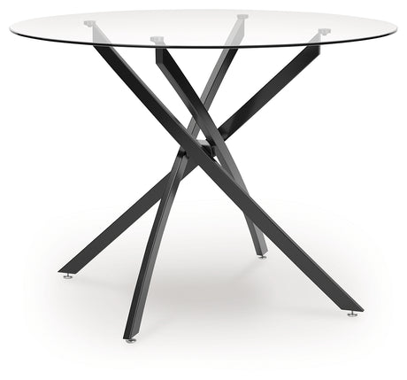 Pharwynn Black Dining Table from Ashley - Luna Furniture
