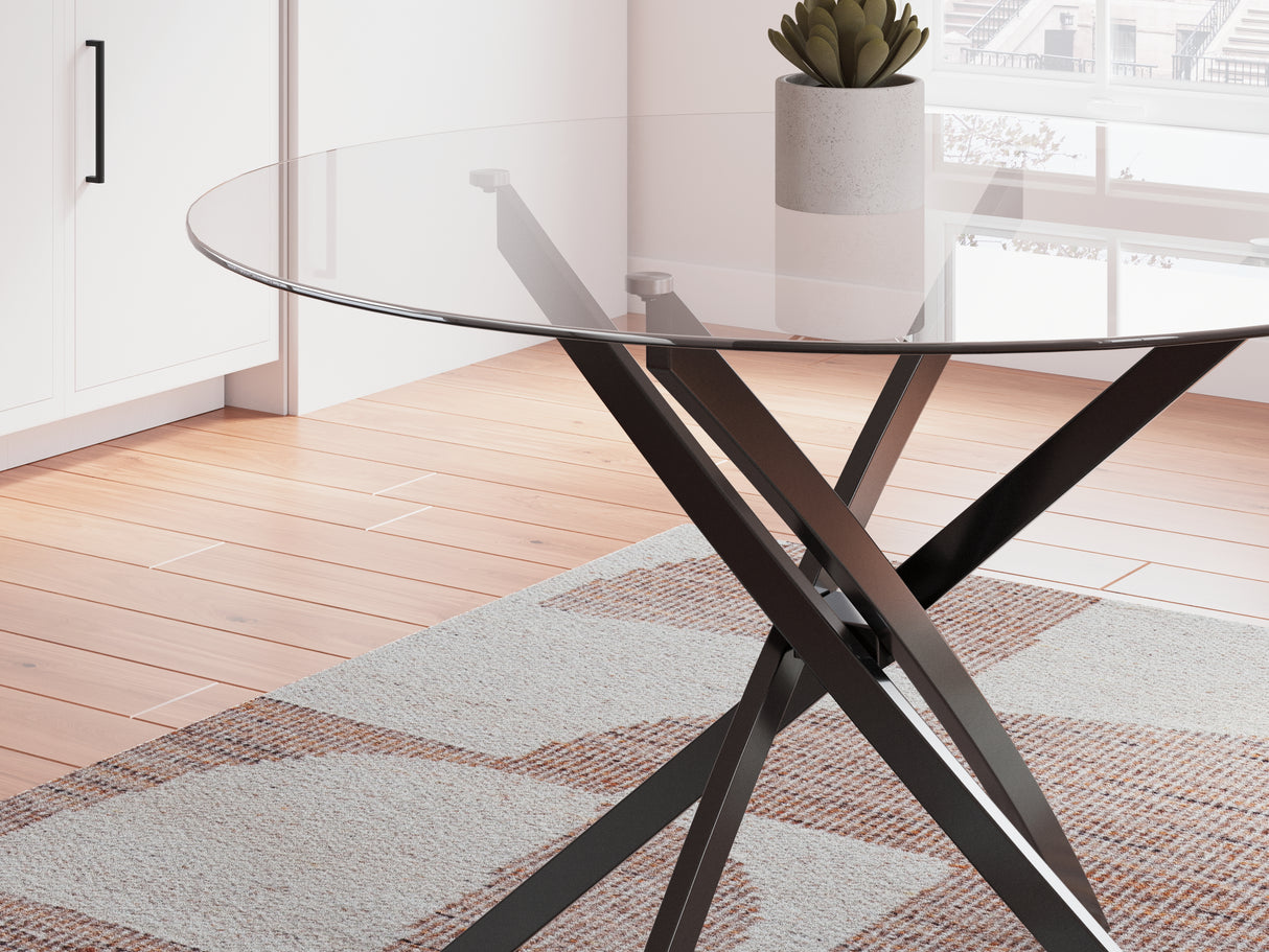 Pharwynn Black Dining Table from Ashley - Luna Furniture