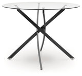 Pharwynn Dining Table and 4 Chairs in Black from Ashley - Luna Furniture