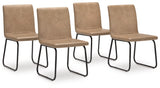 Pharwynn Toast Dining Chair, Set of 4 from Ashley - Luna Furniture