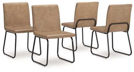 Pharwynn Toast Dining Chair, Set of 4 from Ashley - Luna Furniture
