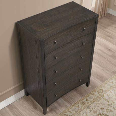 Verona Espresso Crescent-Shaped Chest from Steve Silver - Luna Furniture