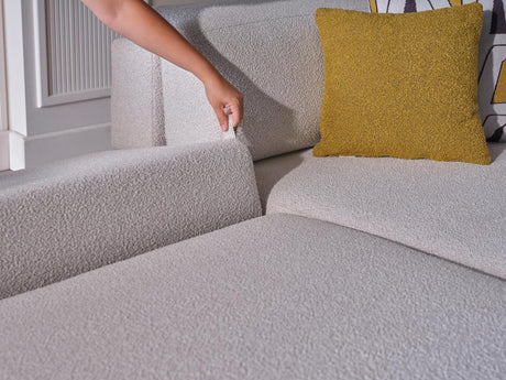 Picasso Oscar White RAF Chaise Sleeper Sectional from Bellona - Luna Furniture