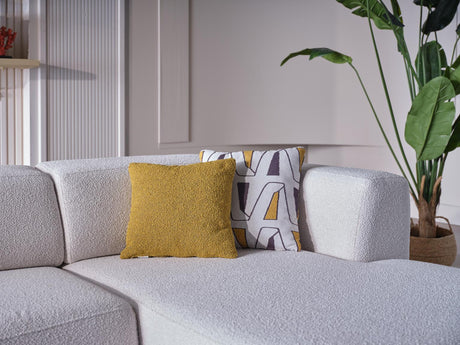 Picasso Oscar White RAF Chaise Sleeper Sectional from Bellona - Luna Furniture