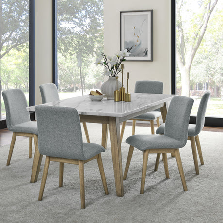Vida Upholstered Side Chair, Gray from Steve Silver - Luna Furniture