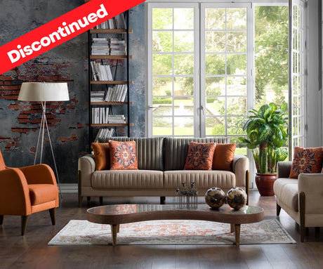 Piero Hande Orange Wingchair from Bellona - Luna Furniture