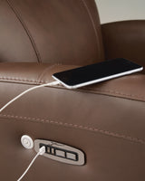 Pincara Umber Power AutoGlide Recliner from Ashley Furniture - Luna Furniture