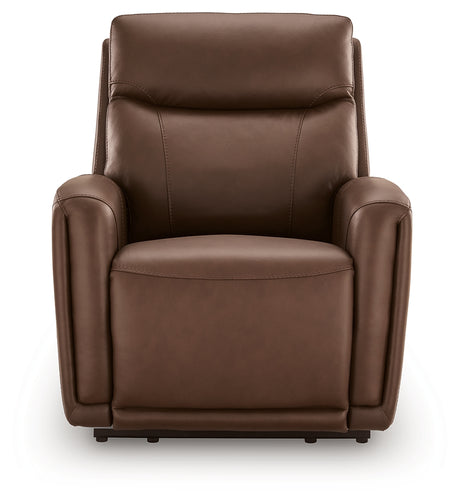 Pincara Umber Power AutoGlide Recliner from Ashley Furniture - Luna Furniture