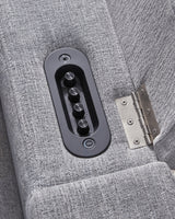 Pineland Pewter Power Glider Recliner with Audio System from Ashley - Luna Furniture