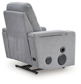 Pineland Pewter Power Glider Recliner with Audio System from Ashley - Luna Furniture