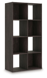 Piperton Charcoal Eight Cube Organizer from Ashley - Luna Furniture