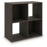 Piperton Charcoal Four Cube Organizer from Ashley - Luna Furniture