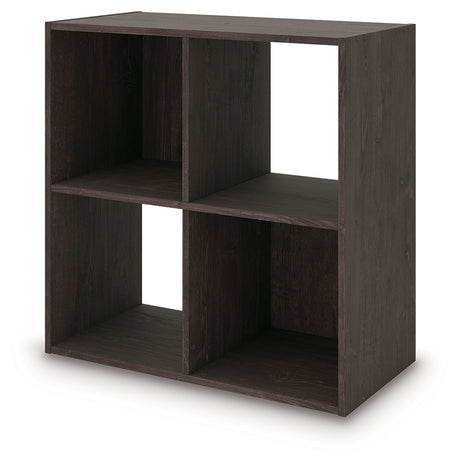 Piperton Charcoal Four Cube Organizer from Ashley Furniture - Luna Furniture