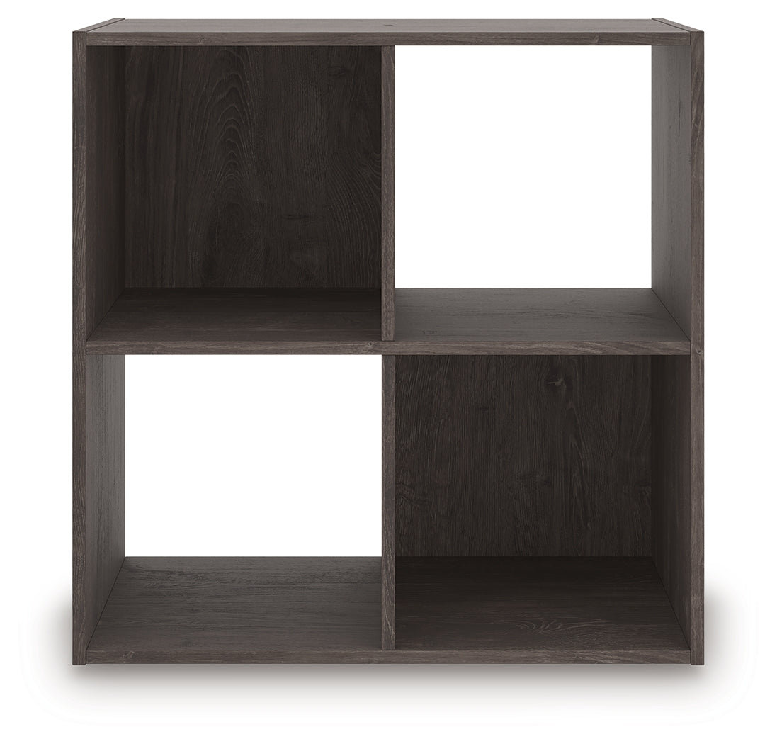 Piperton Charcoal Four Cube Organizer from Ashley - Luna Furniture