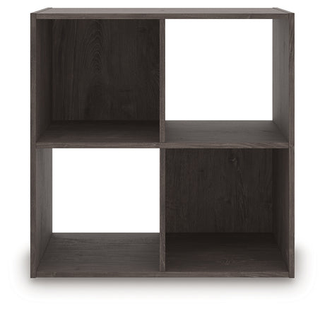 Piperton Charcoal Four Cube Organizer from Ashley Furniture - Luna Furniture