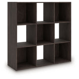 Piperton Charcoal Nine Cube Organizer from Ashley - Luna Furniture