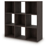Piperton Charcoal Nine Cube Organizer from Ashley - Luna Furniture