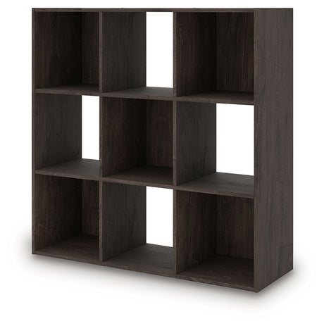 Piperton Charcoal Nine Cube Organizer from Ashley Furniture - Luna Furniture