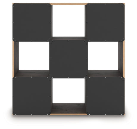 Piperton Charcoal Nine Cube Organizer from Ashley Furniture - Luna Furniture