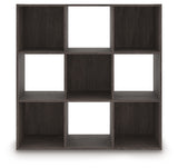 Piperton Charcoal Nine Cube Organizer from Ashley - Luna Furniture