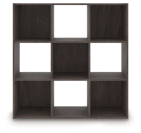 Piperton Charcoal Nine Cube Organizer from Ashley Furniture - Luna Furniture