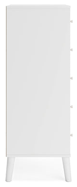 Piperton Full Tent Bed with Dresser and 2 Nightstands in Two-tone Brown/White from Ashley - Luna Furniture