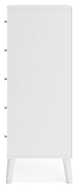 Piperton Full Tent Bed with Dresser and 2 Nightstands in Two-tone Brown/White from Ashley - Luna Furniture