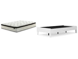 Piperton Twin Platform Bed with Mattress in White from Ashley - Luna Furniture