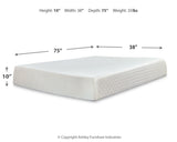 Piperton Twin Platform Bed with Mattress in White from Ashley - Luna Furniture