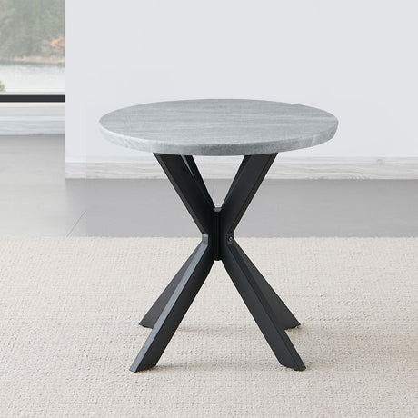 Keyla Faux-Marble Round End Table from Steve Silver - Luna Furniture