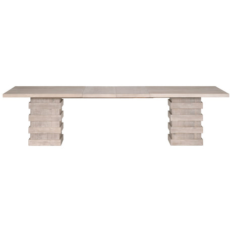 Plaza Extension Dining Table in Natural Gray Acacia from Essentials For Living - Luna Furniture
