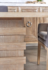 Plaza Extension Dining Table in Natural Gray Acacia from Essentials For Living - Luna Furniture