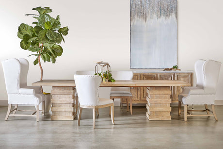 Plaza Extension Dining Table in Natural Gray Acacia from Essentials For Living - Luna Furniture