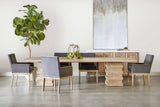Plaza Extension Dining Table in Natural Gray Acacia from Essentials For Living - Luna Furniture
