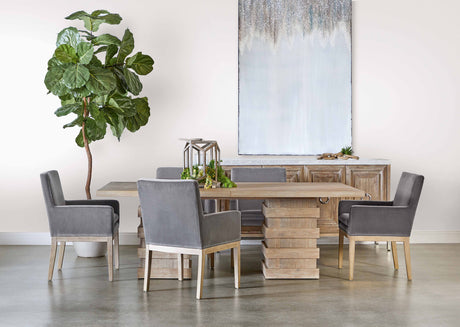 Plaza Extension Dining Table in Natural Gray Acacia from Essentials For Living - Luna Furniture