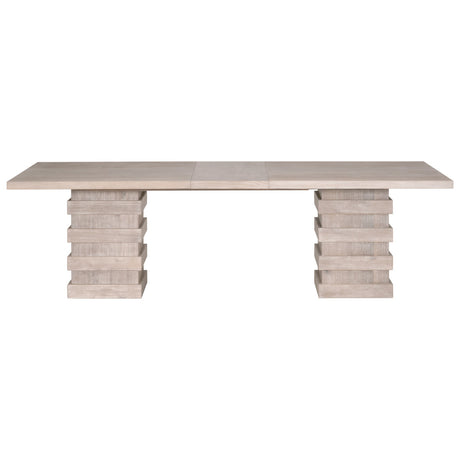 Plaza Extension Dining Table in Natural Gray Acacia from Essentials For Living - Luna Furniture