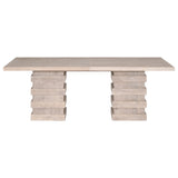 Plaza Extension Dining Table in Natural Gray Acacia from Essentials For Living - Luna Furniture
