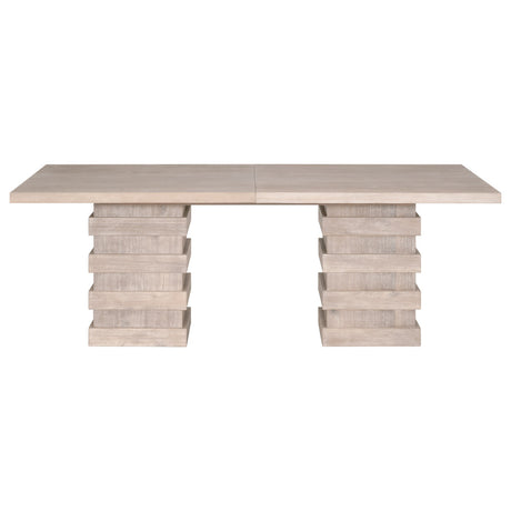 Plaza Extension Dining Table in Natural Gray Acacia from Essentials For Living - Luna Furniture