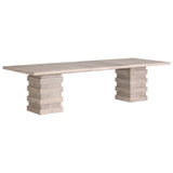 Plaza Extension Dining Table in Natural Gray Acacia from Essentials For Living - Luna Furniture