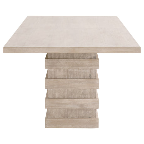 Plaza Extension Dining Table in Natural Gray Acacia from Essentials For Living - Luna Furniture