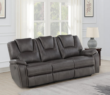 Katrine Brown Manual Reclining Sofa from Steve Silver - Luna Furniture
