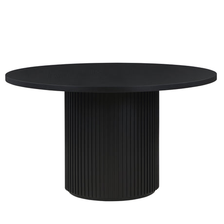 Colvin 52″ Round Dining Table, Black finish from Steve Silver - Luna Furniture