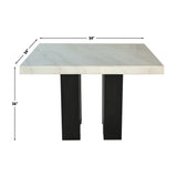 Camila Black/White Square Counter Height Table from Steve Silver - Luna Furniture