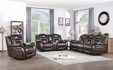 Oportuna Coffee Dual-Power Reclining Sofa w/Drop-Down Table from Steve Silver - Luna Furniture